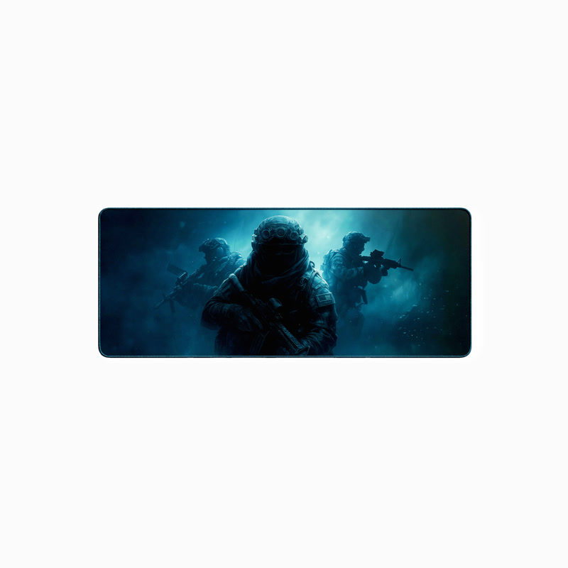 Image of Gamezelle Ghost Special Forces Trident stor (förlängd) gamingmusmatta (800x300 mm)