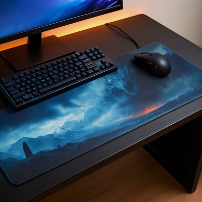 Picture of Gamezelle Mountain Dragon Gaze stor (förlängd) gamingmusmatta (800x300 mm)