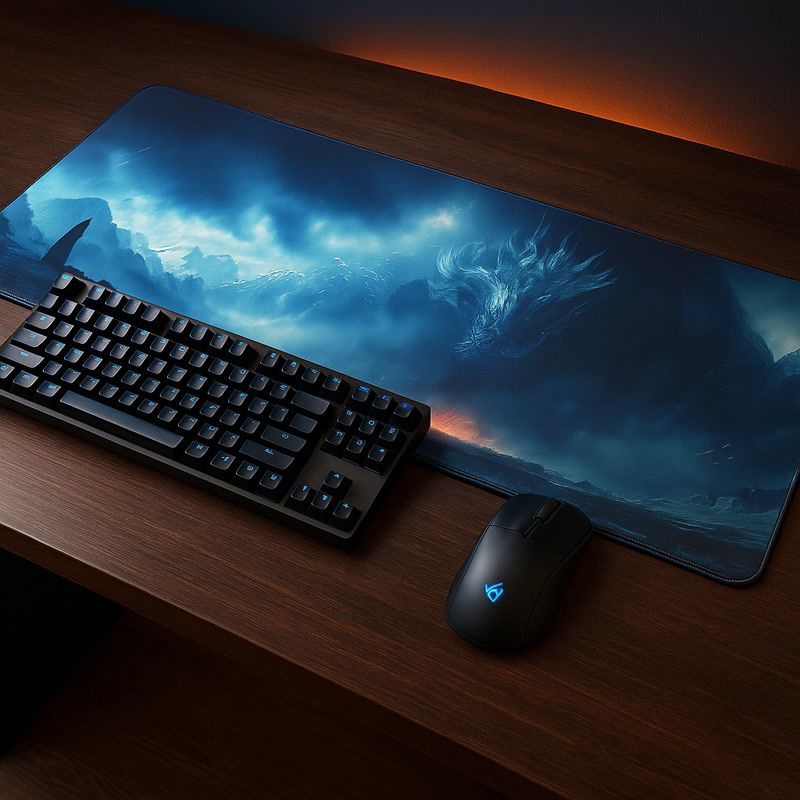 Image of Gamezelle Mountain Dragon Gaze stor (förlängd) gamingmusmatta (800x300 mm)